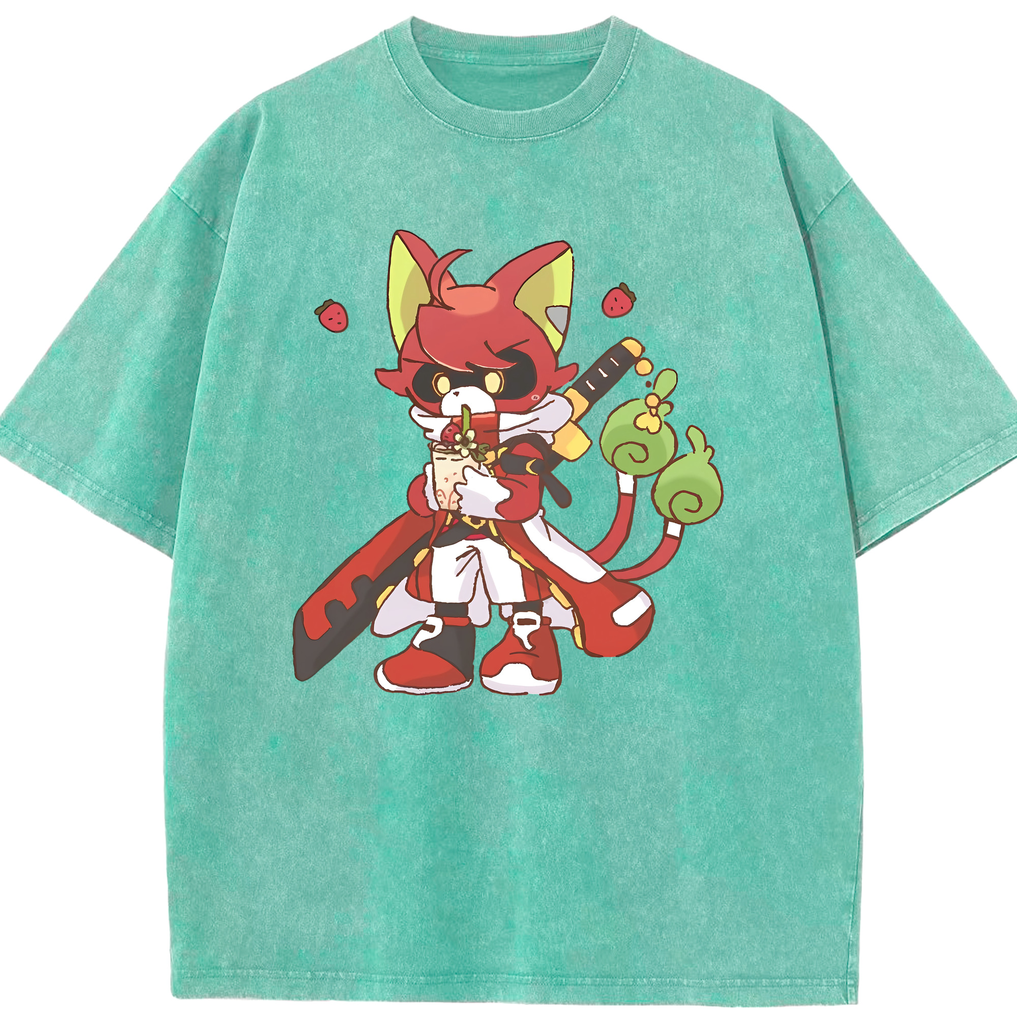 （画像用） 妖怪ウォッチ Yo-kai Watch 綿100% ヴィンテージ風 半袖Tシャツ（フロントプリント）